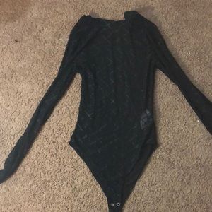 Long sleeve see thru shirt